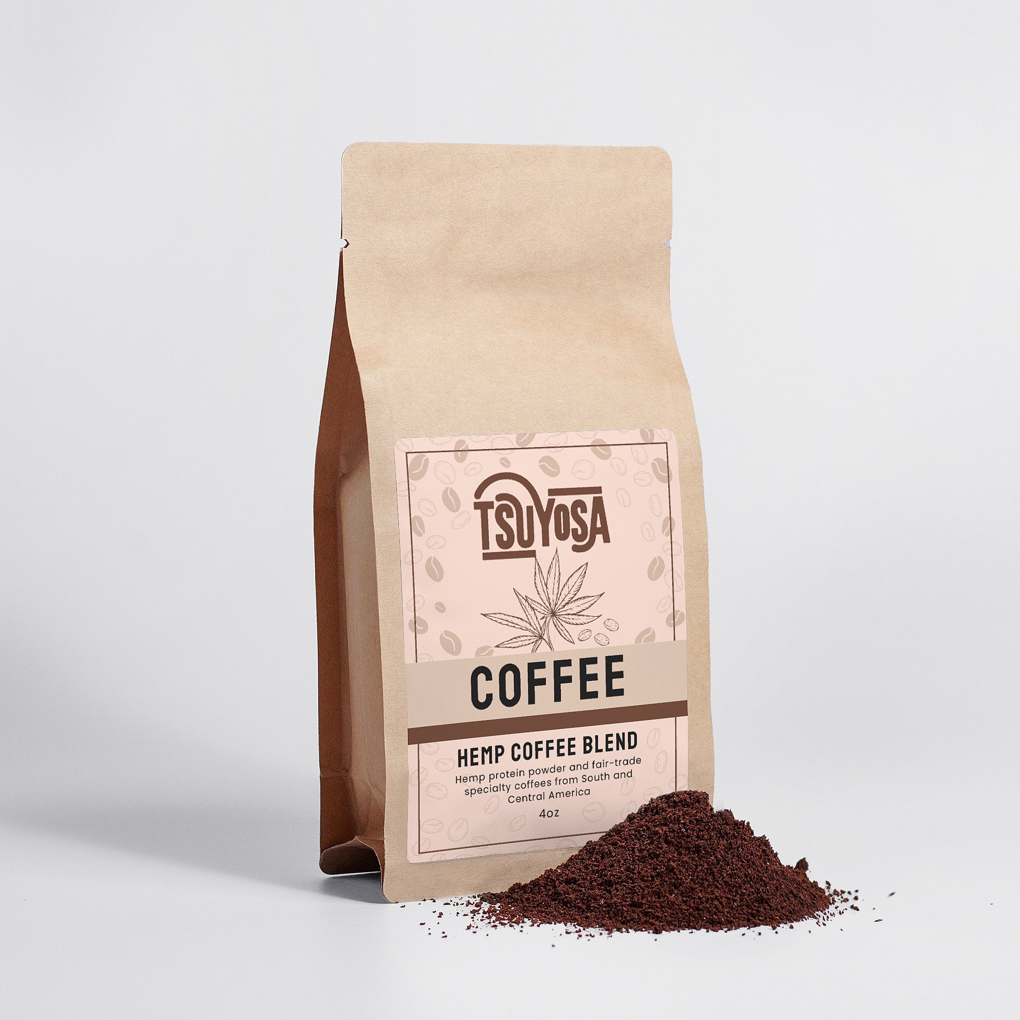 Tsuyosa Hemp Coffee Blend - Medium Roast 4oz