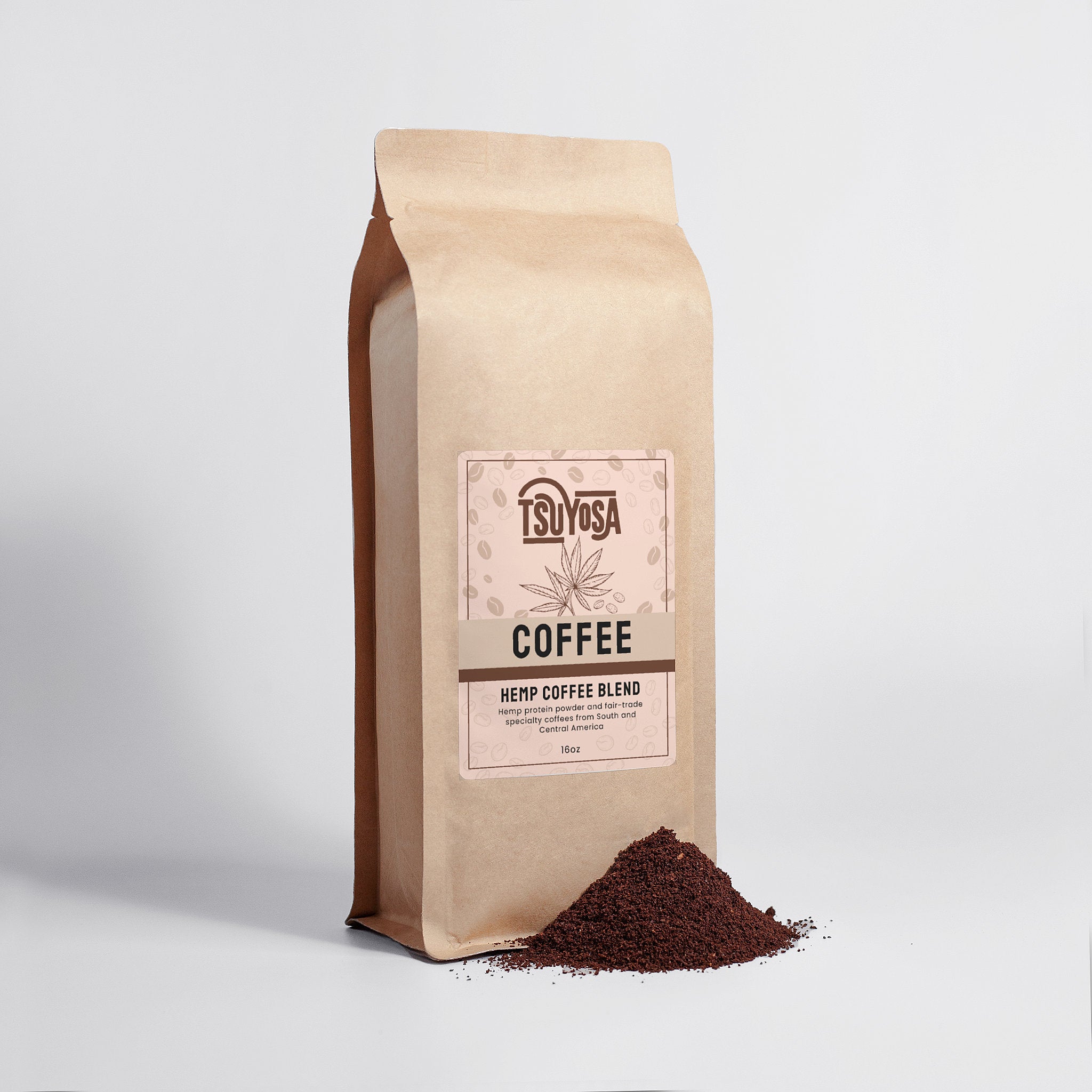 Tsuyosa Hemp Coffee Blend - Medium Roast 16oz